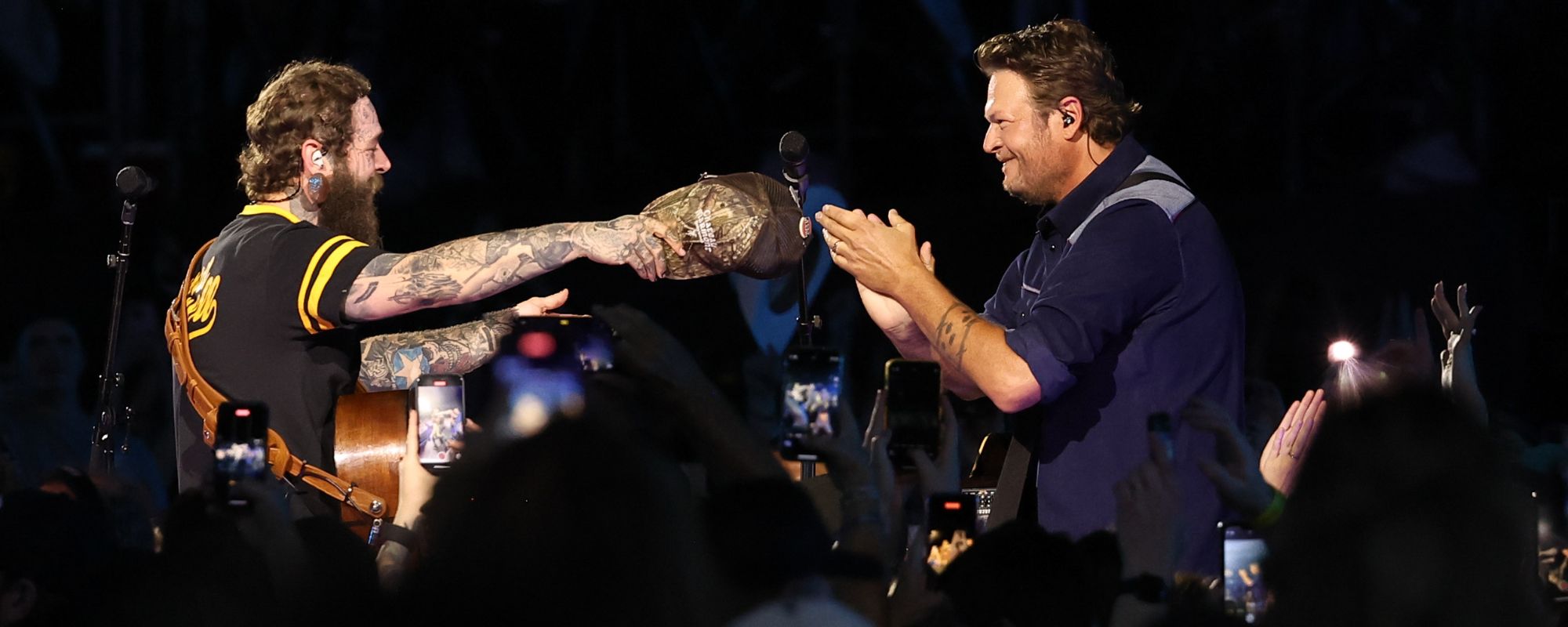 Blake Shelton Officially Welcomes Post Malone To Country Music In Style ...