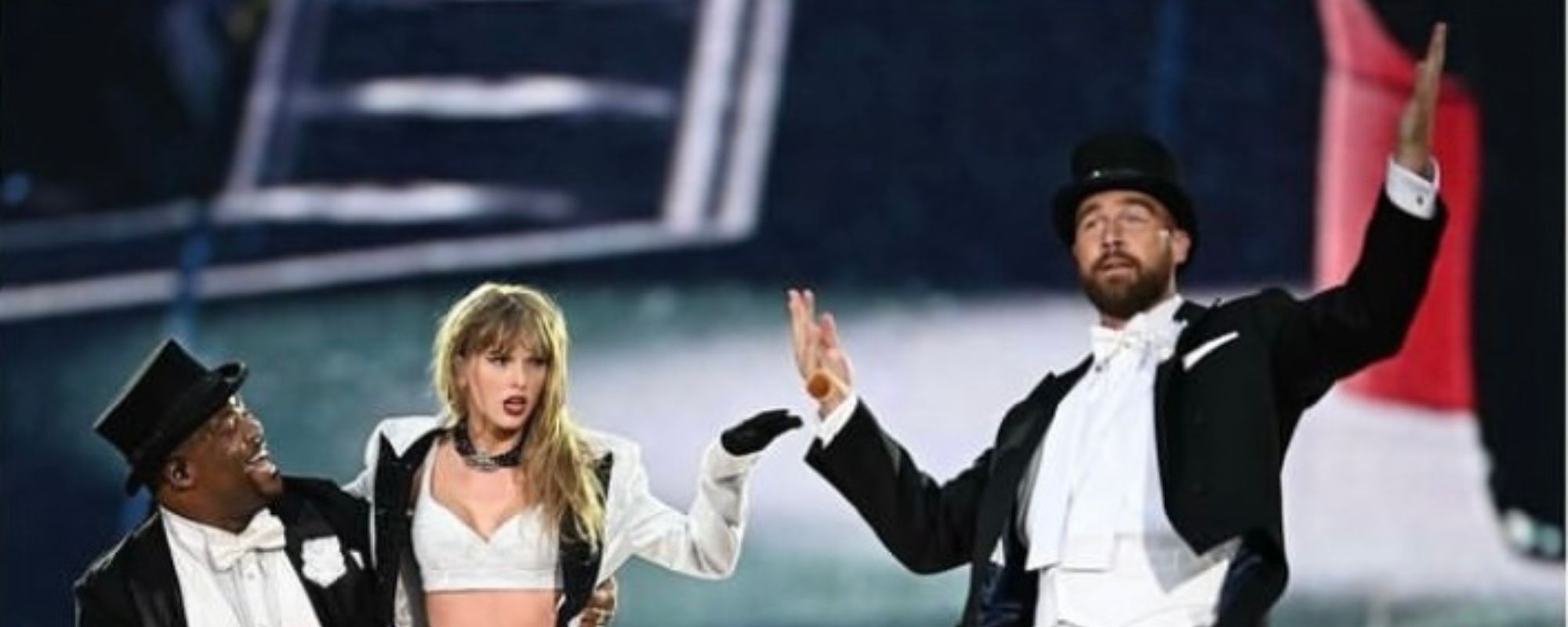 Taylor Swift Backup Dancer Shares Stage With Travis Kelce, His Brother's Former Teammate, at "Eras" Tour