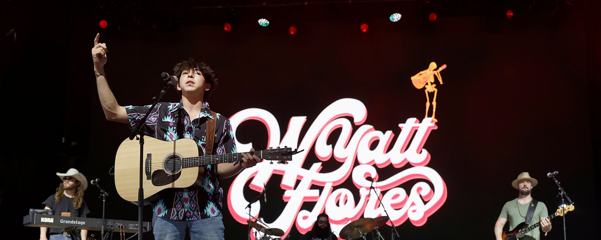 Wyatt Flores Moves to Parking Lot When Rain Cancels Festival Set