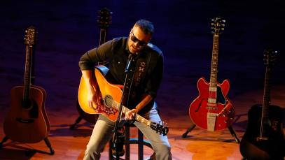 Eric Church performs as Artist-in-Residence at Country Music Hall of Fame and Museum on August 30, 2023 in Nashville, Tennessee.