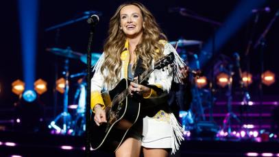 Carly Pearce performs at Bridgestone Arena on April 25, 2024 in Nashville, Tennessee.