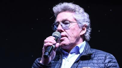 The Who's Roger Daltrey switches on the Marylebone Christmas lights at Marylebone High Street on November 14, 2018 in London, England.