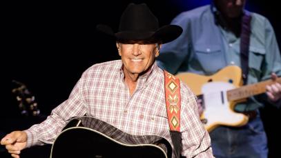 George Strait performs onstage during Austin City Limits Festival at Zilker Park on October 01, 2021 in Austin, Texas.