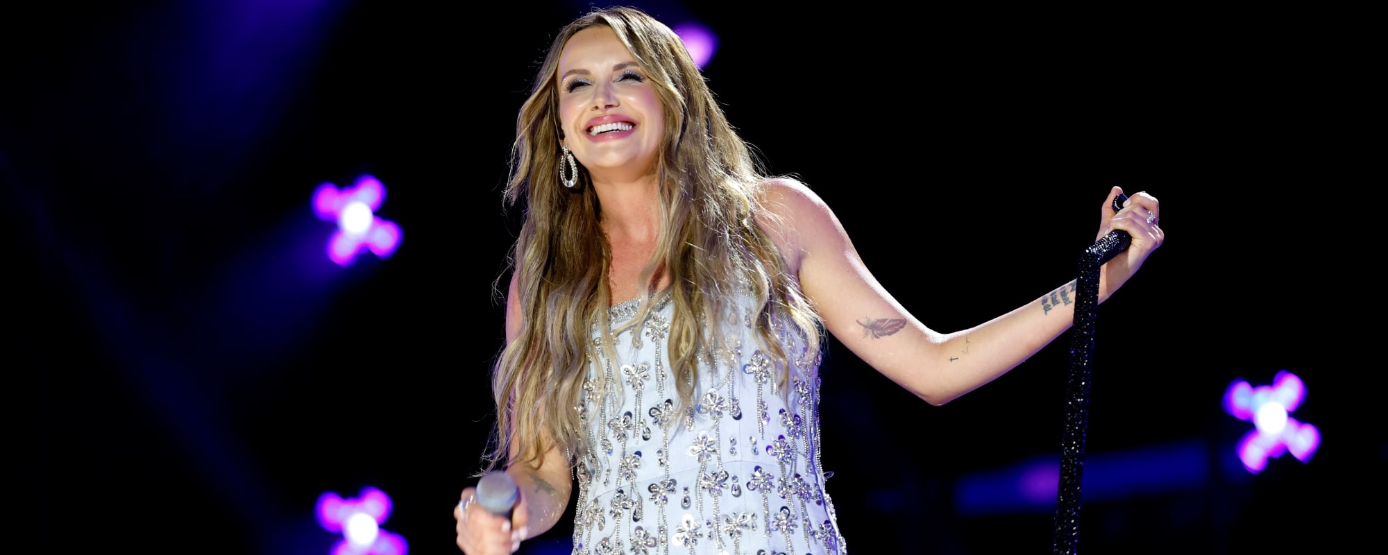 Carly Pearce CMA Fest Set included truck on fire
