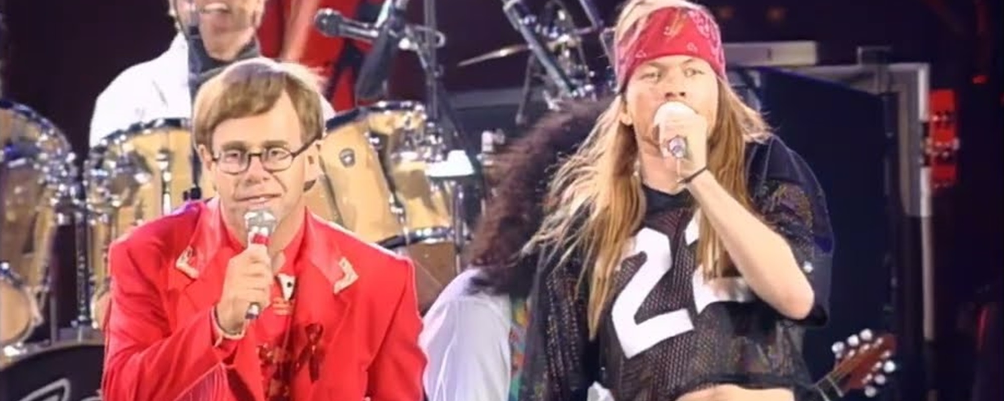 Photo via YouTube (Axl Rose, Elton John, Queen)