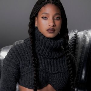 Willow Smith looks at camera