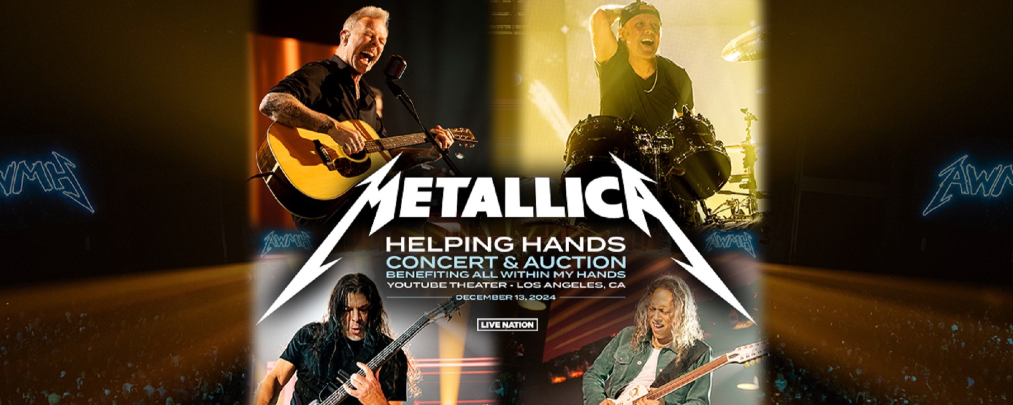 Metallica Set to Close Out the Year with the 2024 Helping Hands Concert & Auction Benefit Event in Los Angeles