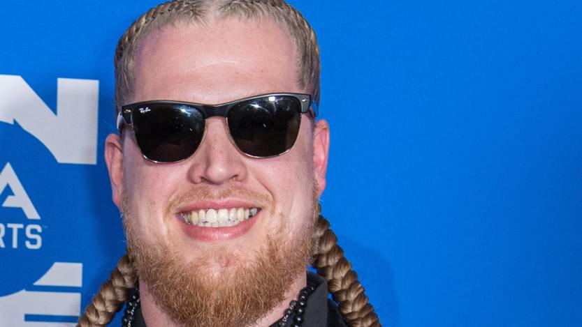 Huntley attends the EA Sports Madden Bowl at the House of Blues Las Vegas on February 09, 2024 in Las Vegas, Nevada.