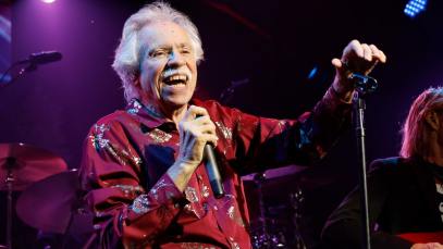 Joe Bonsall of The Oak Ridge Boys performs at the Gaylord Opryland Resort on November 23, 2022 in Nashville, Tennessee.