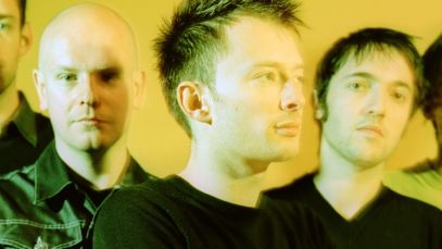 Radiohead posing