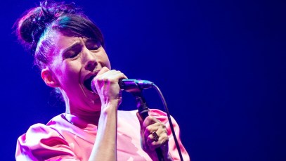 Bikini Kill in concert, o2 Academy Brixton, London, UK - 10 Jun 2019