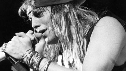 Warrant vocalist Jani Lane singing