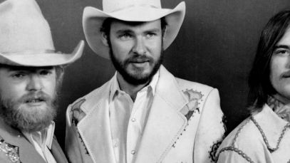 ZZ Top pose for photo