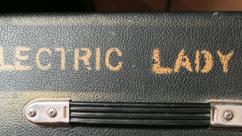 Electric Lady logo on amp