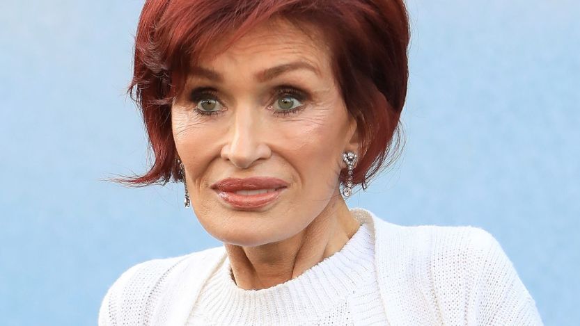 Sharon Osbourne looking off to side