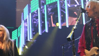 Stevie Nicks and Tom Petty performing