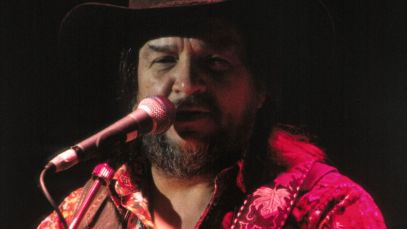 Outlaw country legend Waylon Jennings performing