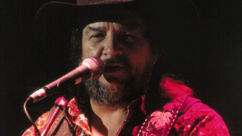 Outlaw country legend Waylon Jennings performing