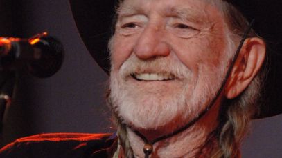Willie Nelson smiling