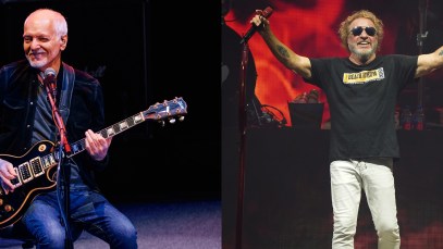“Worlds” Collide: Check Out Pics of Old Pals Peter Frampton and Sammy Hagar Hanging Out at One of the Red Rocker’s Recent Shows
