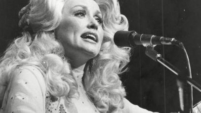 Dolly Parton performing in the 70s