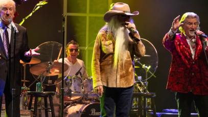 The Oak Ridge Boys recently recorded with Willie Nelson