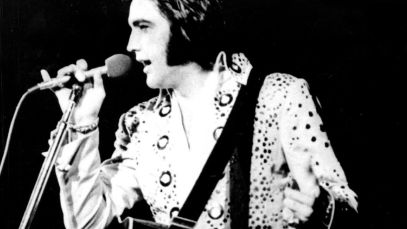 Elvis Presley performing