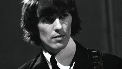 George Harrison looking to the side