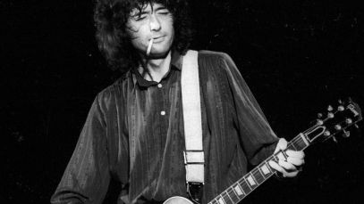 Jimmy Page performing