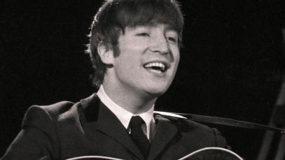 John Lennon performing