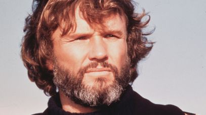 Kris Kristofferson looking to the side