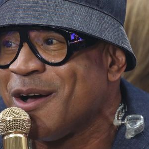 LL Cool J speaking into microphone