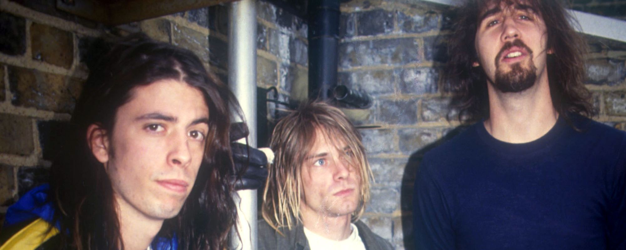 Nirvana posing together