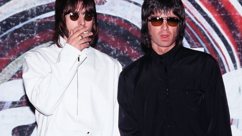 Liam and Noel Gallagher standing side by side