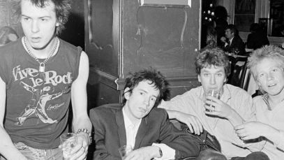 Sex Pistols sitting together