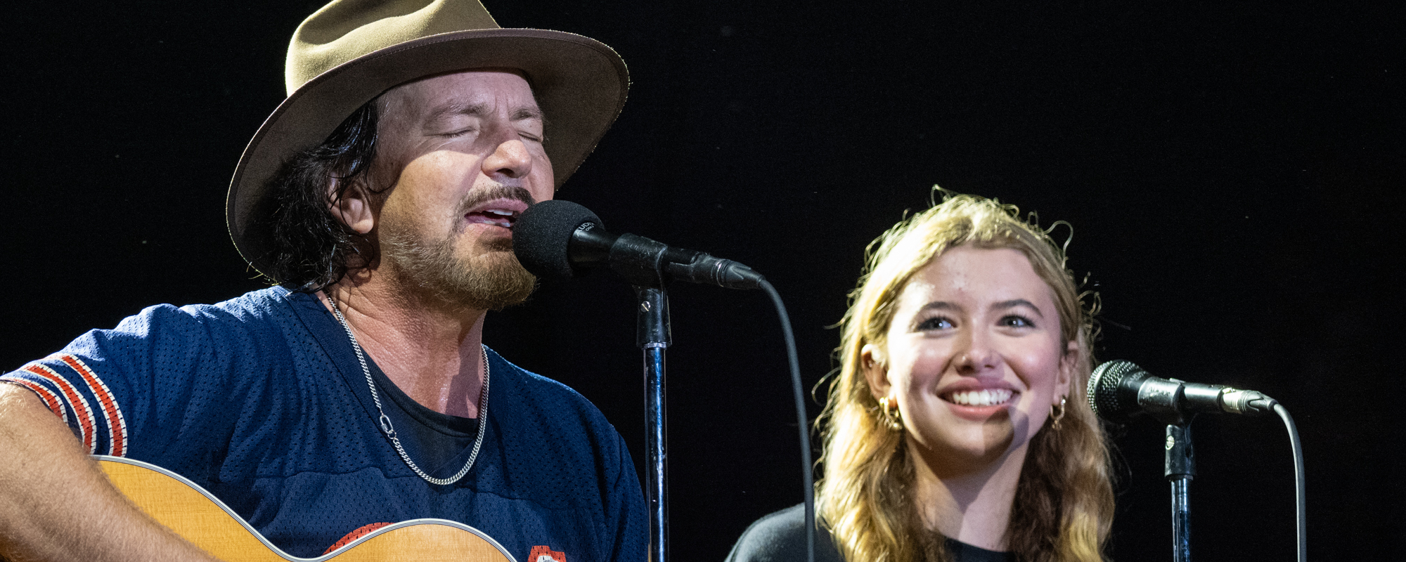Pearl Jam’s Eddie Vedder Welcomes Daughter to the Stage for Special Duet of Taylor Swift’s “The Best Day”