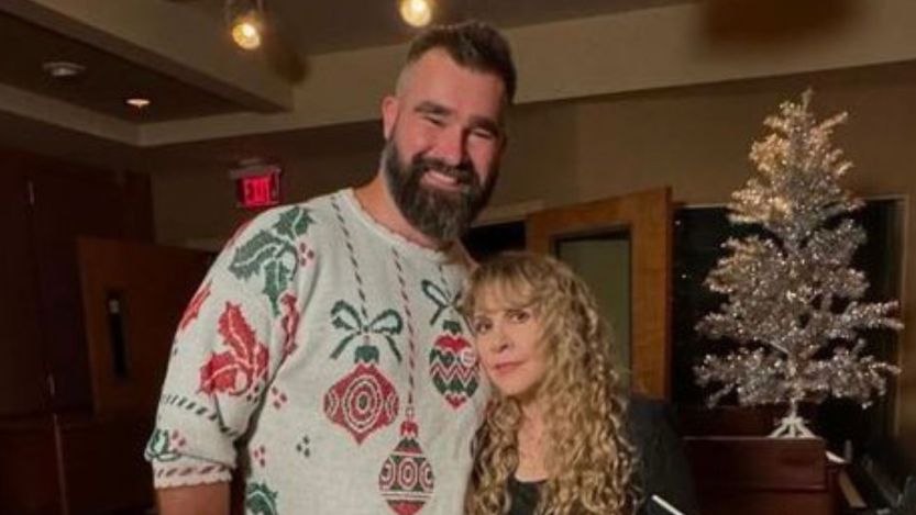 "Coming Soon to a Christmas Album Near You:" Stevie Nicks and... Jason Kelce?!