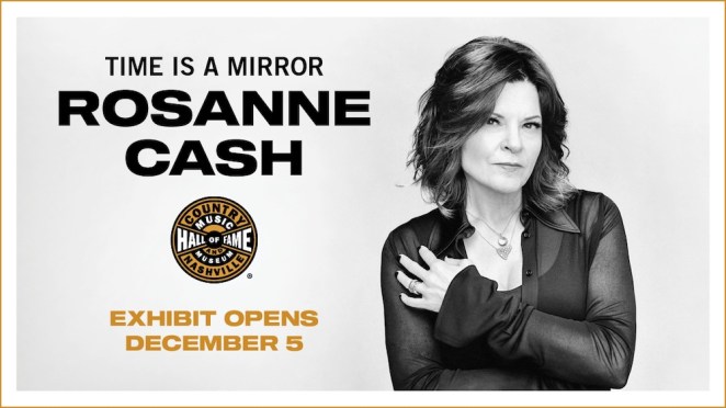 Rosanne Cash honrada con una exposición en el Salón de la Fama de la Música Country: “Me siento verdaderamente honrada”