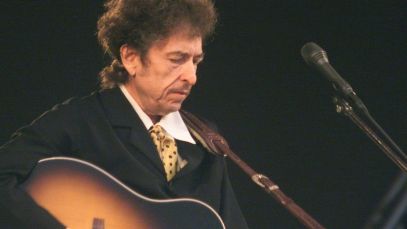 Bob Dylan performing
