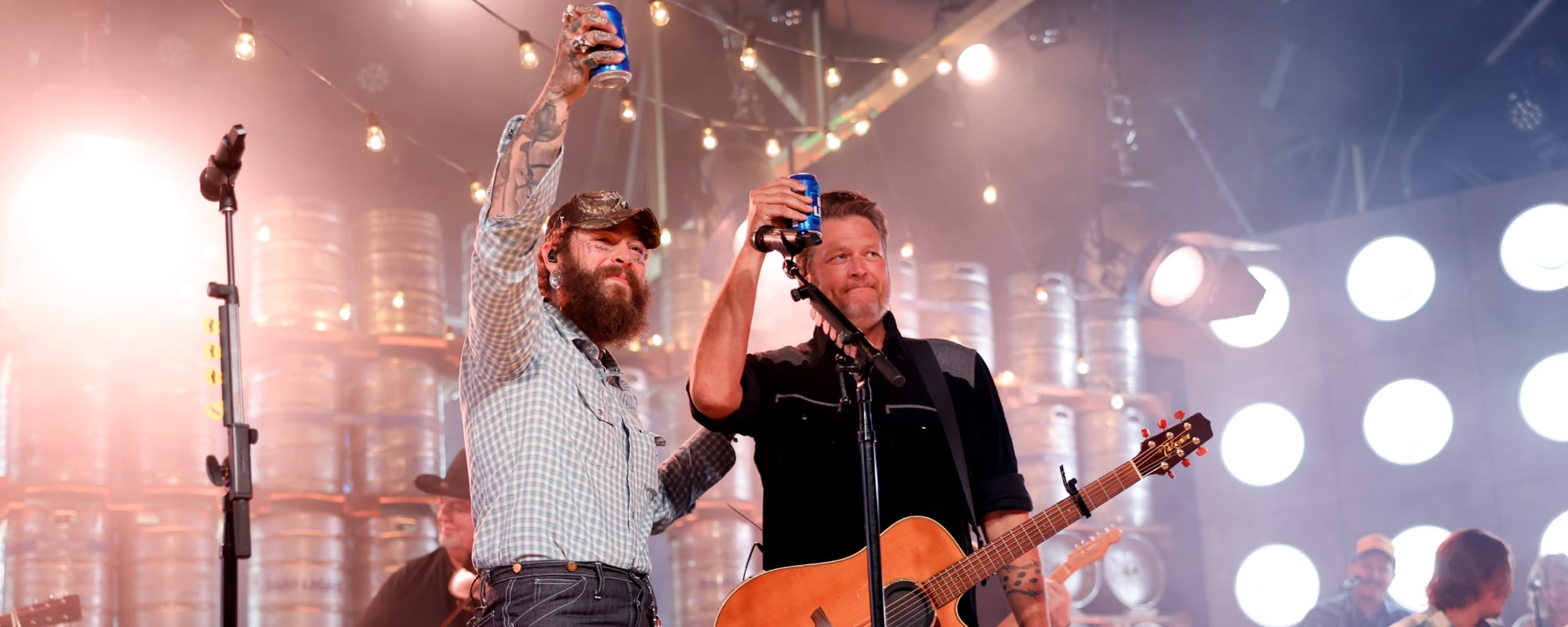 Blake Shelton and Post Malone