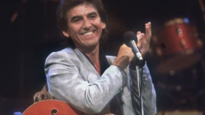 George Harrison performing