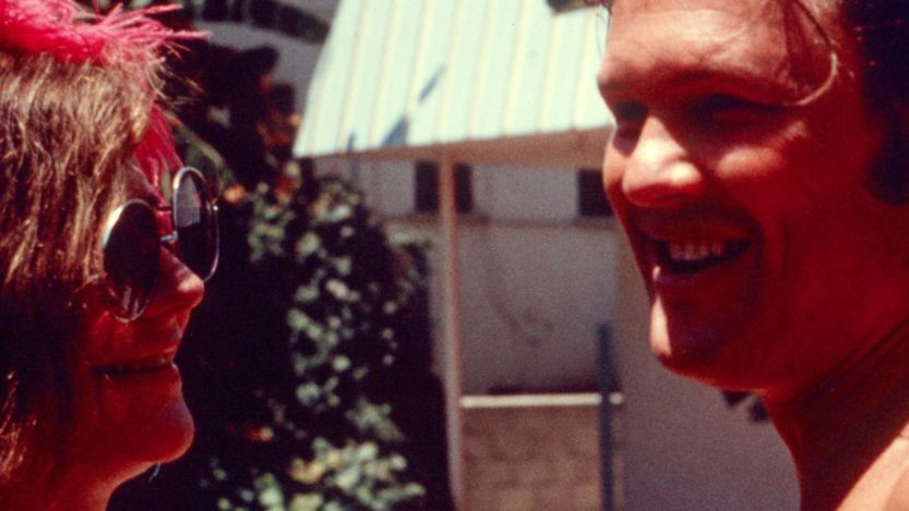 Janis Joplin and Kris Kristofferson standing together