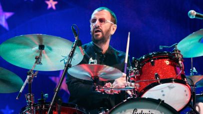 Ringo Starr performing