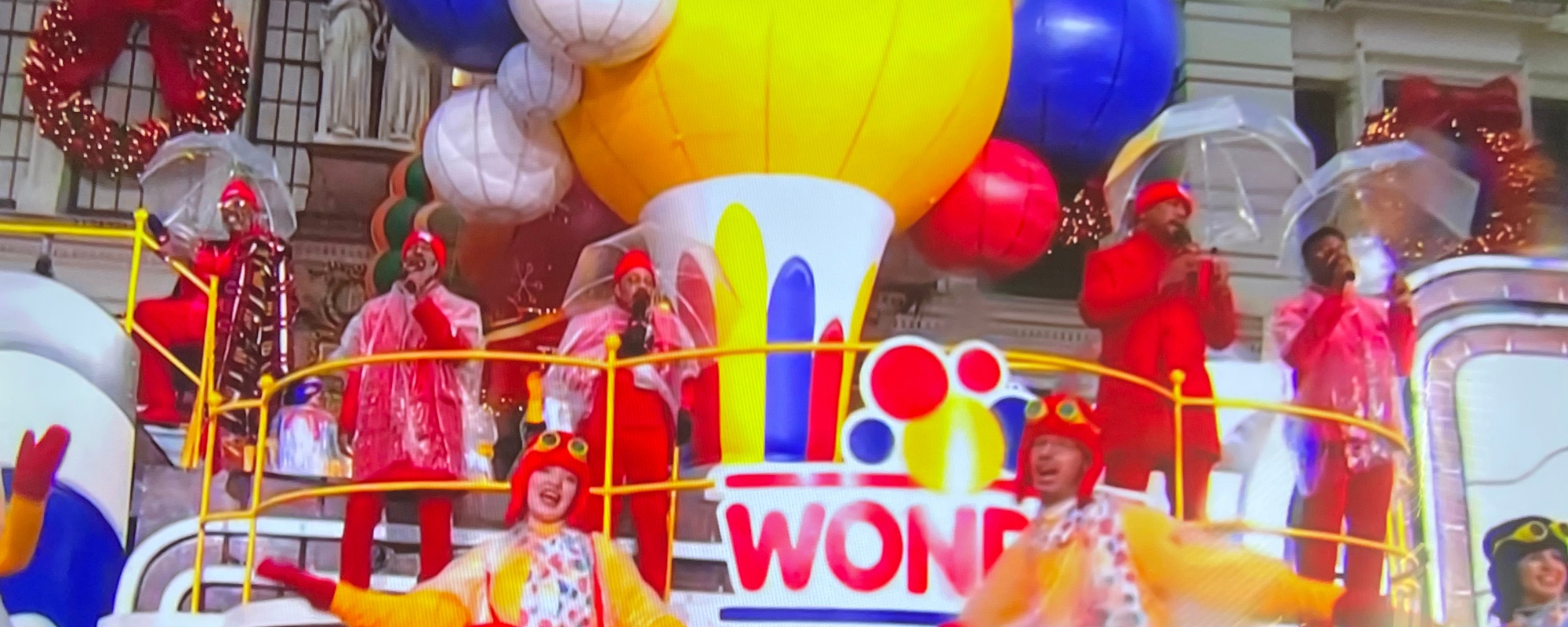 The Temptations Bring Sunshine on a Cloudy Day with “My Girl” Aboard the Wonder Bread Wondership Float at Macy’s Thanksgiving Day Parade