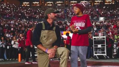 Watch Riley Green Lead the OU Faithful in Toby Keith Singalong