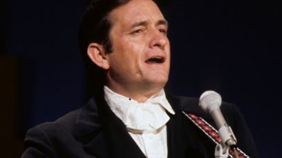 Johnny Cash performing