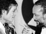 Quincy Jones pointing at Michael Jackson