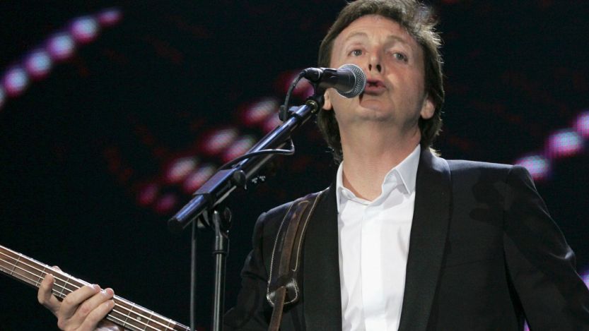 Paul McCartney performing, included in solo artists working with same backing musicians