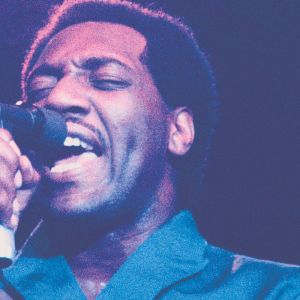 Otis Redding, who just barely missed 27 Club dying at 26, performing