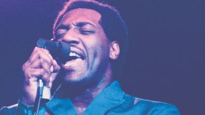 Otis Redding, who just barely missed 27 Club dying at 26, performing